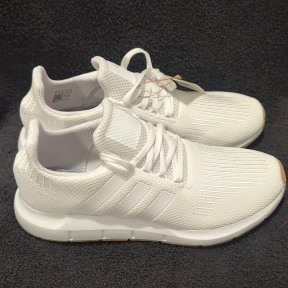 NWT adidas Swift White Gum Bottoms Running Workout Shoes - Picture 4 of 4